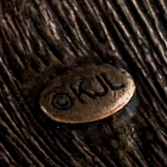 Kenneth Jay Lane SET of 2 Satin Gold Hinge Cuff Bracelets - Picture 2 of 9